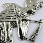 30mm Silver Seated Pharaoh #236-General Bead