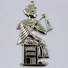 25mm x 50mm Silver Seated Pharaoh Charm #CHA014-General Bead