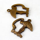 15mm Antique Brass Flamingo Charm #2407-General Bead