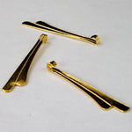 37mm Gold Asymmetric Double Dangle (6 Pcs) #2417-General Bead