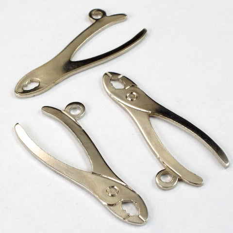 20mm Silver Pliers Charm (2 Pcs) #2432-General Bead