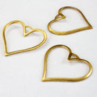 20mm Open Wire Heart Charm (2 Pcs) #2434-General Bead