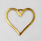 20mm Open Wire Heart Charm (2 Pcs) #2434-General Bead
