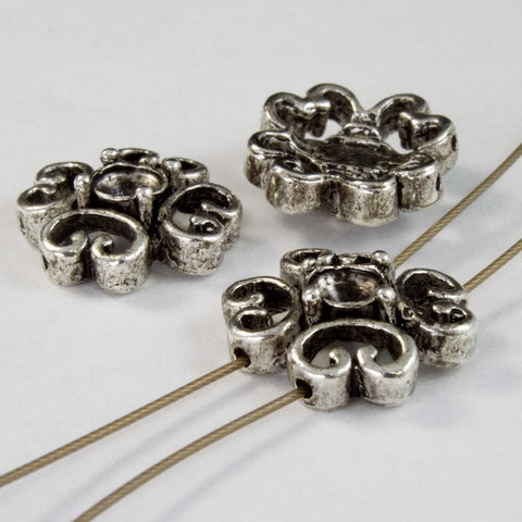 15mm Pewter 2 Hole Connector-General Bead
