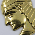 40mm Gold Pharaoh Profile Charm #245-General Bead