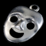 10mm Silver Mask Charm (2 Pcs) #2461-General Bead