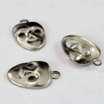 10mm Silver Mask Charm (2 Pcs) #2461-General Bead