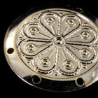 26mm Gold Embossed Circle (4 Pcs) #2464-General Bead