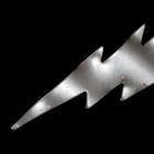 42mm Steel Lightning Bolt Post (2 Pcs) #2477-General Bead