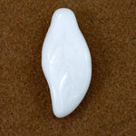 18mm Alabaster Long Leaf (4 Pcs) #2489-General Bead