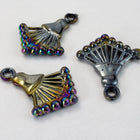 25mm Jet AB Fan Dangle-General Bead