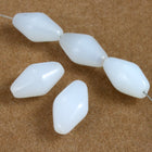 White Opal Long Bicone #2551-General Bead