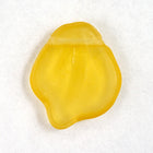 12mm Matte Topaz Petal Leaf (6 Pcs) #2572-General Bead