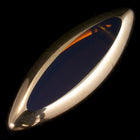 20mm Topaz/Gold Navette (10 Pcs) #2574-General Bead