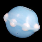 12mm Turquoise and White Diameter Dot Bead (10 Pcs) #2576-General Bead