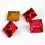 10mm Rose Square Point Back Cabochon (4 Pcs) #2594-General Bead