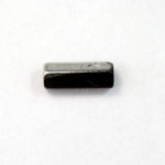 10mm Jet/Silver Tube #2607-General Bead