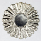 40mm Silver Ruffle Edge Cab Set (2 Pcs) #2623-General Bead