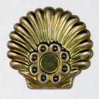 30mm Antique Silver Deco Shell Cabochon Setting (2 Pcs) #2634-General Bead