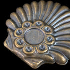 30mm Antique Brass Deco Shell Cabochon Setting (2 Pcs) #2635-General Bead