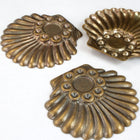 30mm Antique Brass Deco Shell Cabochon Setting (2 Pcs) #2635-General Bead
