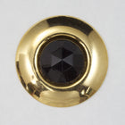 22mm Gold and Black Round (2 Pcs) #2636-General Bead