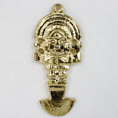 42mm Golden Pre-Columbian Charm-General Bead