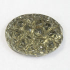 13mm x 18mm Crystalline Black Diamond Oval Cabochon #2653-General Bead