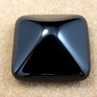 18mm Black Pyramid Cabochon (2 Pcs) #2656-General Bead