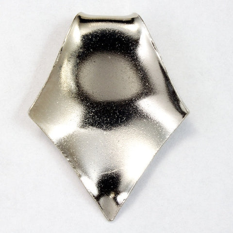 32mm Silver Curled Diamond (2 Pcs) #2666-General Bead