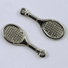 1 Inch Silver Tennis Racket (2 Pcs) #267-General Bead