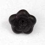 13mm Matte Black Bell Flower #2696-General Bead