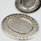 40mm Silver Greek Design Oval Cabochon Setting #2709-General Bead