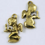 22mm Antique Gold Angel #270-General Bead