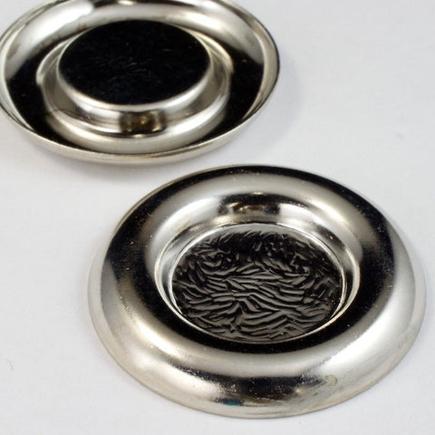 35mm Round Silver Cab Set (2 Pcs) #2716-General Bead