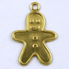 20mm Brass Gingerbread Man (2 Pcs) #271-General Bead