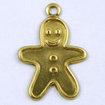20mm Brass Gingerbread Man (2 Pcs) #271-General Bead