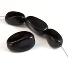 18mm Black Twist Rectangle Bead #2766-General Bead