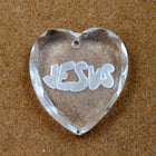 20mm Crystal Jesus Heart Pendant #2792-General Bead