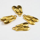 10mm Brass Ballet Slippers (4 Pcs) #2806-General Bead