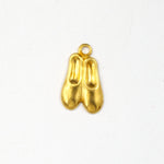 10mm Brass Ballet Slippers (4 Pcs) #2806-General Bead