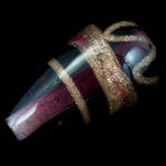 20mm Amethyst Lampwork Teardrop (4 Pcs) #2858-General Bead