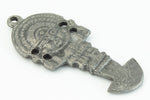42mm Antique Silver Pre-Columbian Charm #2861A-General Bead