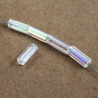 10mm Crystal AB Tube (25 Pcs) #2873-General Bead