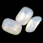 4mm x 6mm Vintage White Opal Rectangle Doublet Cabochon #2875-General Bead