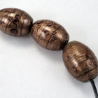 13mm x 18mm Topaz/Bronze Oval Bead #2892-General Bead