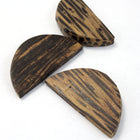 30mm Palmwood Half Circle-General Bead
