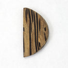 30mm Palmwood Half Circle-General Bead