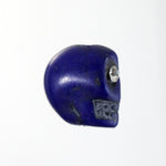 14mm Cobalt Howlite Skull w/ Rhinestone Eyes-General Bead