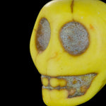 14mm Yellow Howlite Skull-General Bead